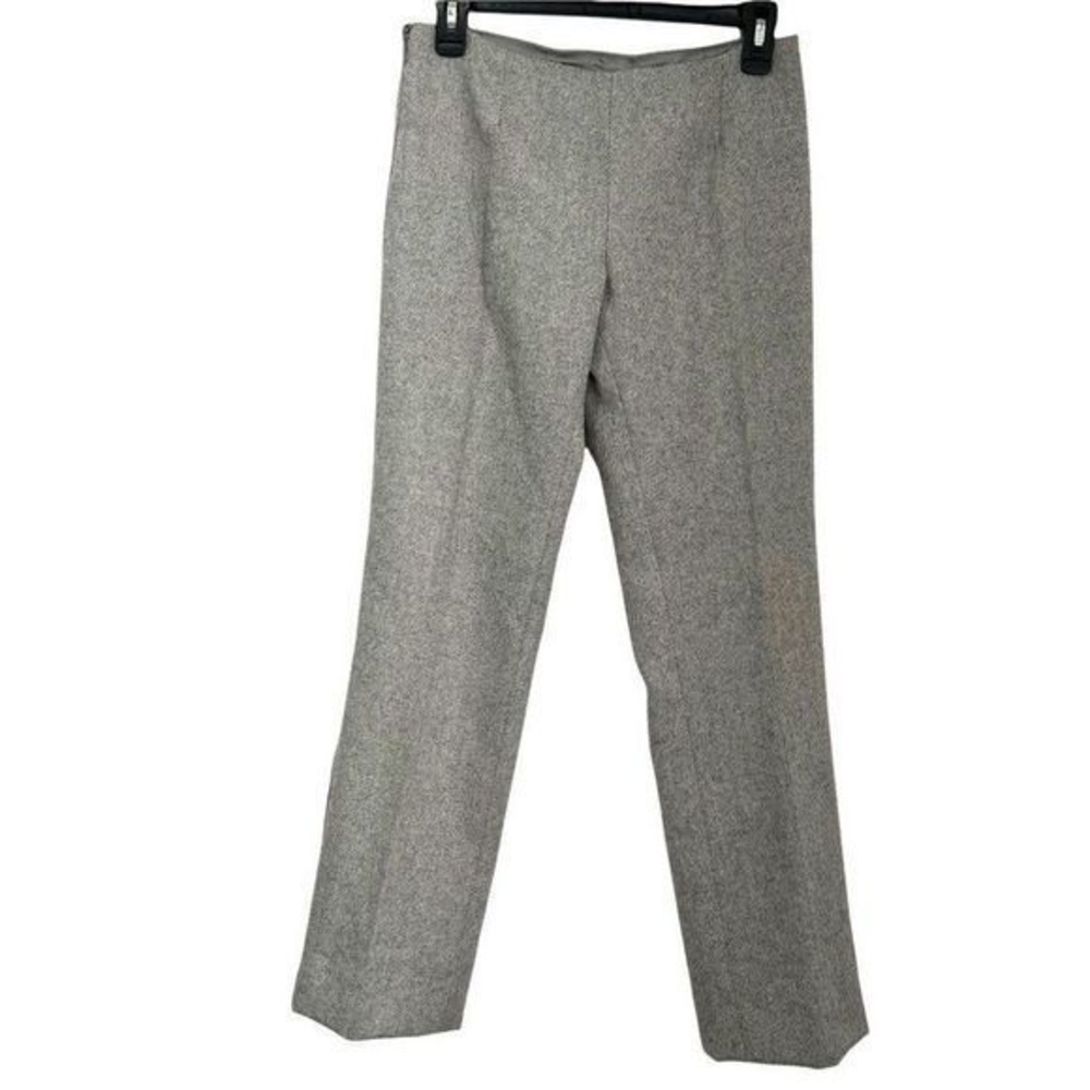 KUNA Baby Alpaca Wool‎ Silk Straight Pants Trousers Sz 28 Grey